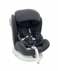 Scaun auto cu isofix 0 36 kg Lusso SPS rotativ 360 grade Black Crowns