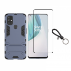 Set protectie 2 in 1 pentru OnePlus Nord N10 5G cu husa hybrid antisoc