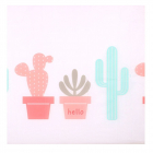 Perdea de dus cu model cactusi Urban Living 180x180 cm