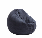 Fotoliu puf tip sac relaxo xl dusty blue cu husa detasabila textila um