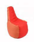 Fotoliu mediu sunlounger savana red orange umplut cu perle polistiren 