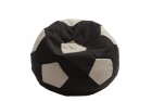 Fotoliu puf minge telstar junior black cream cu husa detasabila textil