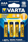 Baterie alcalina R3 AAA 4 buc blister Longlife Varta