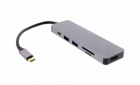 Adaptor USB C HDMI 4K 2x USB3 0 cititor card USB C PD 60W Well