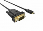 Cablu USB C la VGA FullHD 60Hz 1 8m