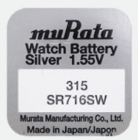 Pachet 10 baterii pentru ceas Murata SR716SW 315