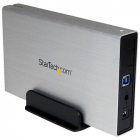 3 5in Silver Aluminum USB 3 0 External SATA III SSD HDD Enclosure with