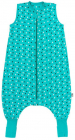 Sac de dormit cu picioruse si talpa antiderapanta Teal Stars 120 cm ma