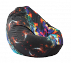 Fotoliu puf tip sac nirvana gigant lagoon nebula imprimat pretabil si 