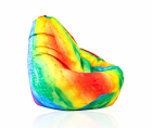 Fotoliu puf tip sac nirvana grande rainbow watercolour imprimat pretab