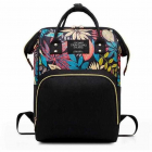 Rucsac multifunctional mamici Leaves Bambinice Negru