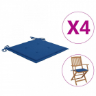 Perne scaun gr din 4 buc albastru regal 40x40x4 cm textil