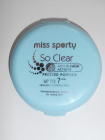 Pudra Miss Sporty So Clear Pressed Powder Transparent