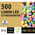 Instalatie decorativa Craciun Cris 500 LED uri multicolore 25 m contro