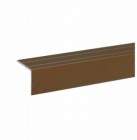 Profil aluminiu pentru treapta cu surub S45 Bronz 20x25mm 1 m