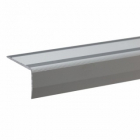 Profil aluminiu pentru treapta cu surub S42 Argintiu 40x22mm 2 m