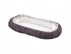 Baby nest cu 2 fete BabyJem Luxury Between Parents SmokeGrey