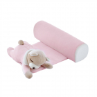 Pernuta pozitionator BabyJem anti rasucire pentru bebelusi Teddy Pink 