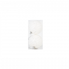 Set 2 globuri decorative de Craciun alb polistiren 10 cm