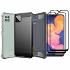 Set protectie 5 in 1 pentru Samsung Galaxy A22 5G SM A226 cu 3 huse an