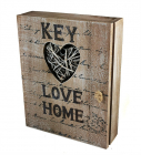 Cutie pentru Chei din lemn Key Love Home