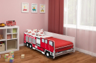 Pat tineret MyKids Fire Truck 160x80 cm