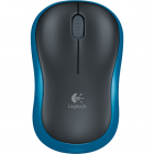 Mouse Wireless M185 Black Blue