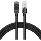 Cablu de date Ethernet Cat 6 mufat 2xRJ45 lungime 5m negru