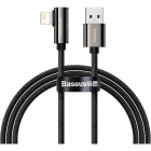 Cablu de date Legend Elbow USB Lightning 2 4A 1m Negru