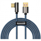 Cablu de date Legend Elbow USB USB Type C 66W 2m Albastru