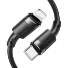 Cablu de date S 1224N9 USB Type C Lightning PD 20W 1 2m Negru