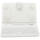 Husa tableta model X cu tastatura MRG L338 MicroUSB 10 inch Alb C338