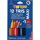 Creioane colorate Morocolor Maxi 5 mm diametru 12 culori cutie Pret cu