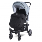 Carucior sport Daisy Basic cu husa de picioare Black Silver Blue