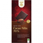 Ciocolata Amaruie Bio cu 70 Cacao Cacao Nibs 100 Grame
