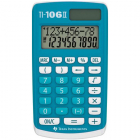 Calculator de birou TI 106 II 10 cifre albastru