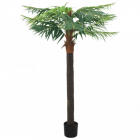 Plant artificial palmier phoenix cu ghiveci verde 215 cm