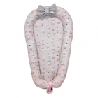 Baby nest din cocos Dancing Bunny pink