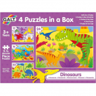 Set 4 Puzzle uri Dinozauri 12 24 piese