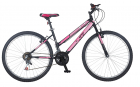 Bicicleta MTB Dame TEC Eros culoare Negru Roz Roata 26 Otel