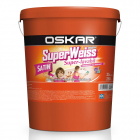 Vopsea lavabila interior Oskar SuperWeiss rezistent la mucegai alb sat