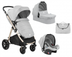 Carucior modular 3 in 1 Ugo Light Grey Melange