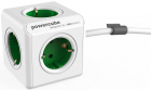 Priza prelungitor Allocacoc PowerCube Extended 5x Schuko Green