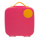 Caserola compartimentata Lunchbox b box roz cu portocaliu