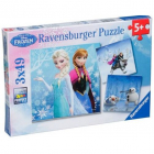 Puzzle Ravensburger Winter Adventures 3 X 49 buc Disney Frozen