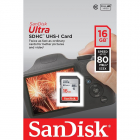 Card memorie SDHC SDSDUNC 016G GN6IN SanDisk Ultra 16GB Class 10 UHS I
