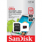 Card memorie microSDXC SDSQUNC 128G GN6MA SanDisk ULTRA 128GB UHS I 80