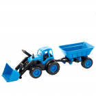 Jucarie Tractoras buldozer pentru copii cu remorca
