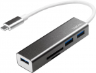 Hub USB Logilink UA0305 USB 3 0 Silver