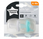 Suzete ortodontice Usoara Tommee Tippee 2 buc 6 18 luni transparent tu